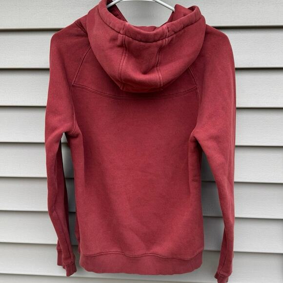Alphalete size M Burgundy Wine Red Script Logo Hoodie Sweatshirt - Picture 8 of 11